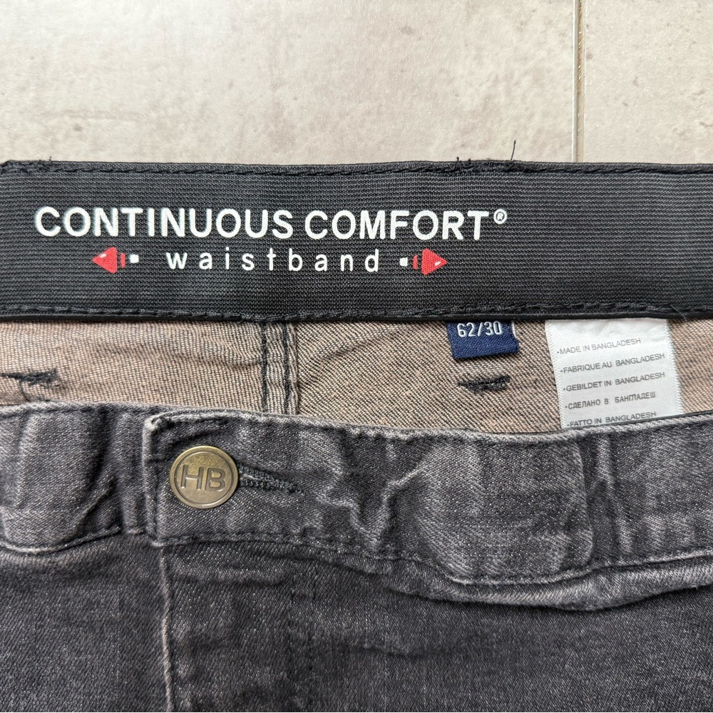 Harbor Bay Relaxed Gray Jeans with Continuous Comfort Waistband